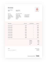bill invoice format in word free