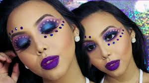 carnival makeup starry e blue
