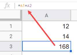 to multiply in google sheets and excel