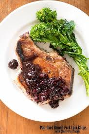 pan fried brined pork loin chops with