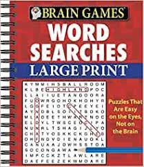6 word games seniors will enjoy. Brain Games Word Searches Large Print Red Publications International Ltd Brain Games 0042799802281 Amazon Com Books