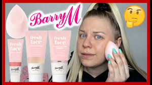 testing the barry m fresh face