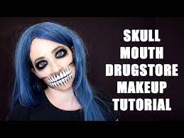 skull mouth easy halloween