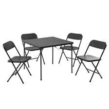 resin card table and four chairs set