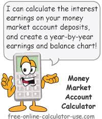 Money Market Account Calculator With Annual Growth Chart