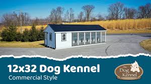 12x32 commercial dog kennel from the