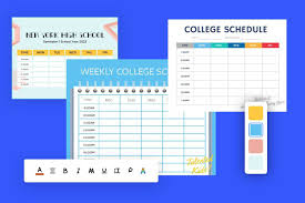 college schedule maker create a
