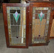 Set Of 4 Stained Glass Cabinet Doors 36