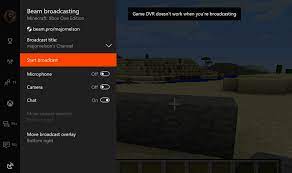 broadcast with beam on xbox one