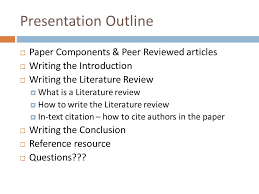 How to Write a Research Paper Springer Link
