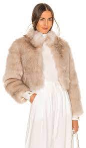 Nookie Tatiana Faux Fur Jacket In Cream