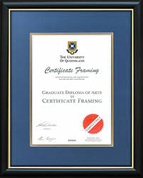 Certificate Frames For A University Of Queensland Degree Uq