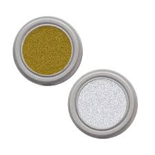 face paint in silver and gold