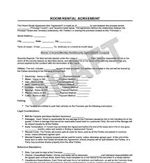 Room Rental Agreement Form Create A Free Room Rental Agreement