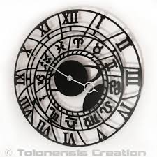 wall clock zodiac signs 40 cm