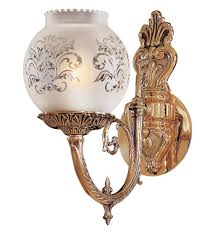 Lamps Com Metropolitan Lighting N801901 Single Light Antique Classic Brass Wall Sconce