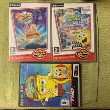 spongebob squarepants pc games lot x 3