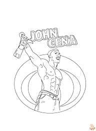 printable john cena coloring pages free