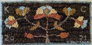 fls leaves rug hooking designs by