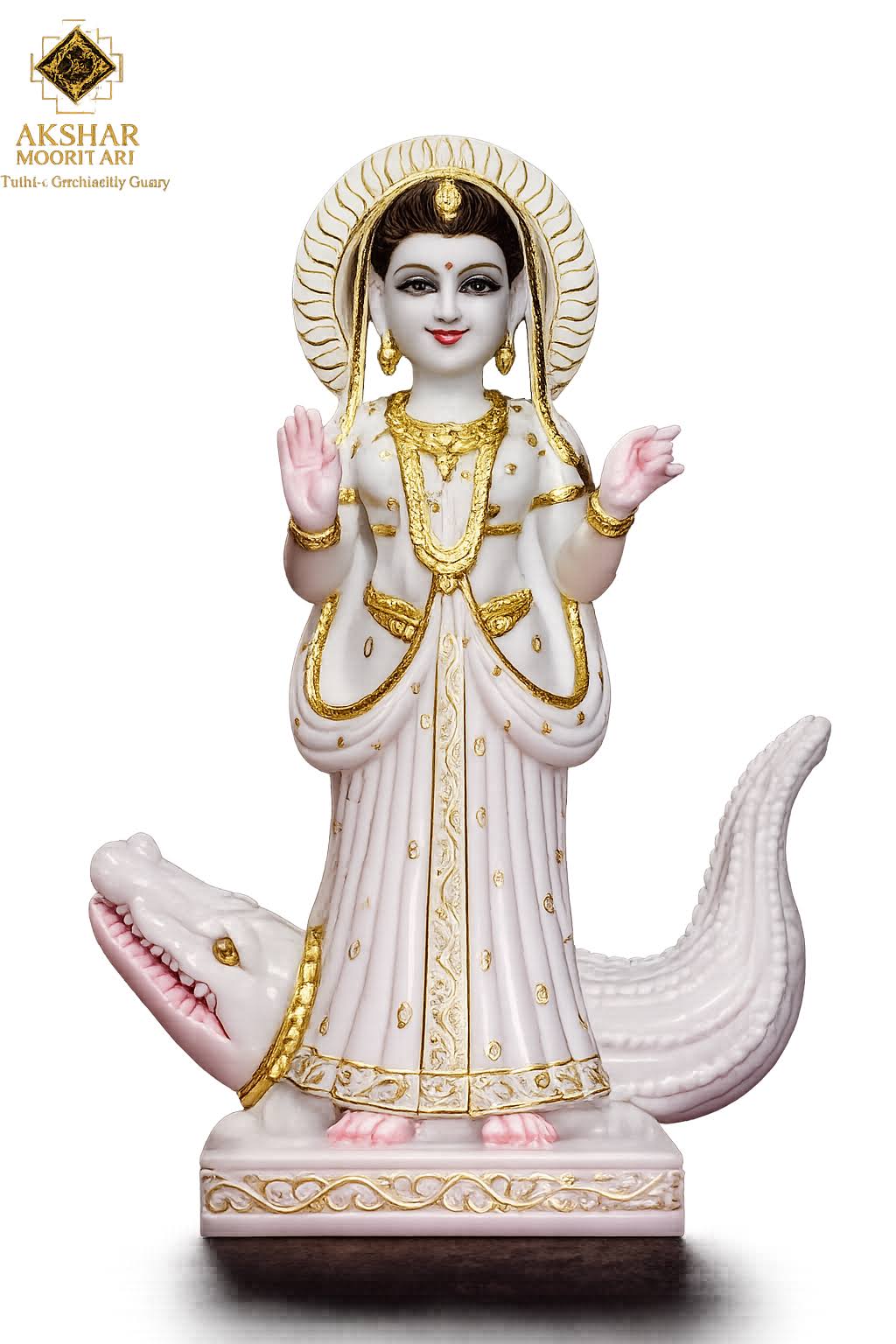 Hand-carved Marble Khodiyar Mata Statue product image