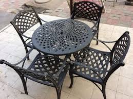 Black Cast Iron Dining Chair