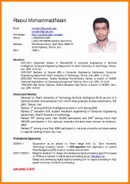 8 English Resume Examples Penn Working Papers