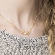 tiny personalised name necklace by anna