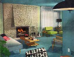 interior home decor of the 1960s