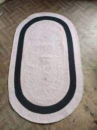 braided oval shape jute rugs for home