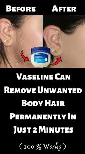 Add 2 drops of any essential oil to that mixture. A Simple Vaseline Trick To Remove Unwanted Hair On The Body Unwanted Hair Removal Unwanted Hair Permanently Unwanted Hair
