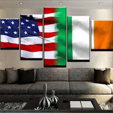 Irish Flag Canvas Print Wall Art
