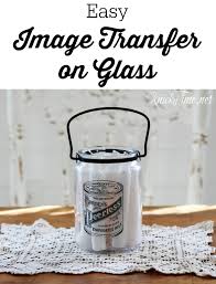 image transfer on glass knick of time