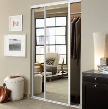 Classic wardrobe with mirrors, with internal drawers. Mirrored Closet Doors