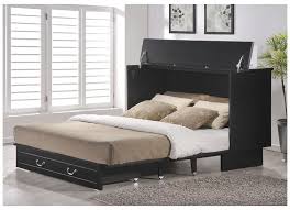 cottage creden zzz queen cabinet bed black
