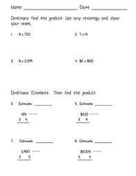 Chapter 1 place value, addition, and subtraction to one million; 4th Grade Common Core Math Multiplication Worksheets Teacherspayteachers Com Math Multiplication Worksheets Common Core Math Math Multiplication