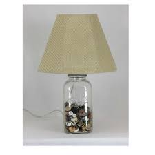 Clear Mason Jar Lamp With Shade