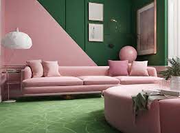 what colour carpet goes with pink walls