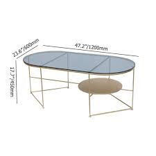 Modern Tempered Glass Coffee Table With