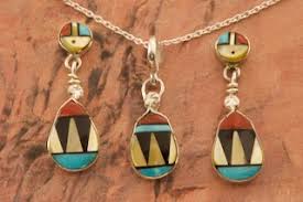 zuni indian jewelry genuine gemstones