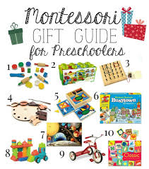 montessori gift guide for preers