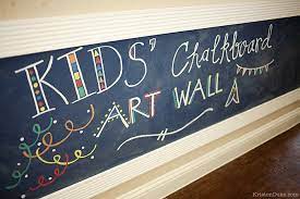 Kids Chalkboard Art Wall How To Turn A