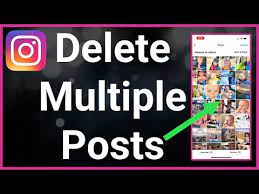how to delete multiple insram posts