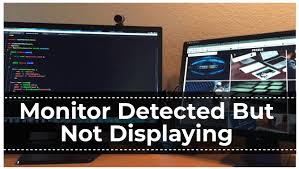 Full description of the issue. Monitor Detected But Not Displaying