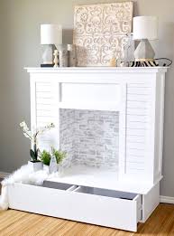 How To Build A Diy Faux Fireplace With