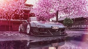Only the best hd background pictures. Mazda Rx 7 Cherry Blossom Leaf Fall Live Desktop Wallpapers