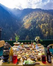 Rize enjoys a mild, extremely wet climate, vulnerable to storms coming off the black sea and therefore the surrounding countryside is rich with vegetation and is attracting more and more visitors every year. Turkish Breakfast In Ayder Rize Turkey 9gag