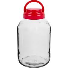 3l twist off glass jar with plastic lid