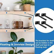 24 Pcs 6 Inch Floating Shelf Bracket