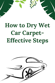how to dry car wet carpet effective