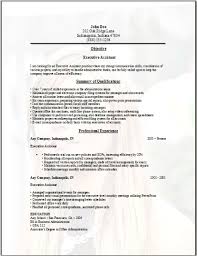 Resume Examples  resume template executive assistant    